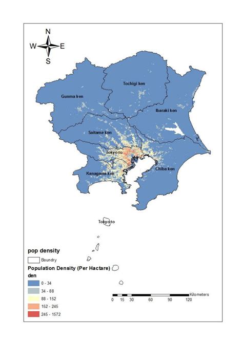 tokyo popo|population density of tokyo.